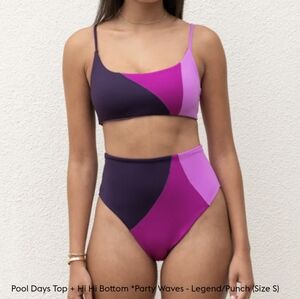 Left On Friday Bikini Set - Pool Days top Size Large & Hi Hi bottoms Size Medium